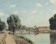The Raolway Bridge at Pontoise Camille Pissarro